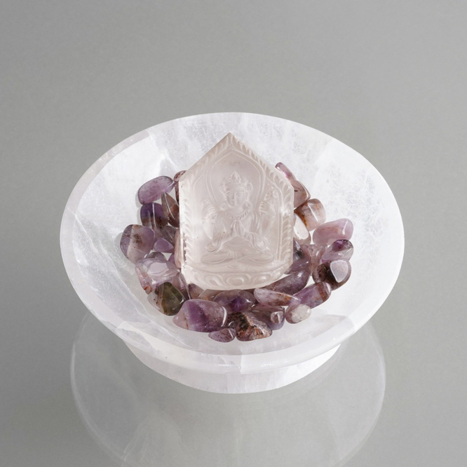 Himalayan quartz Goddness of Mercy chalice